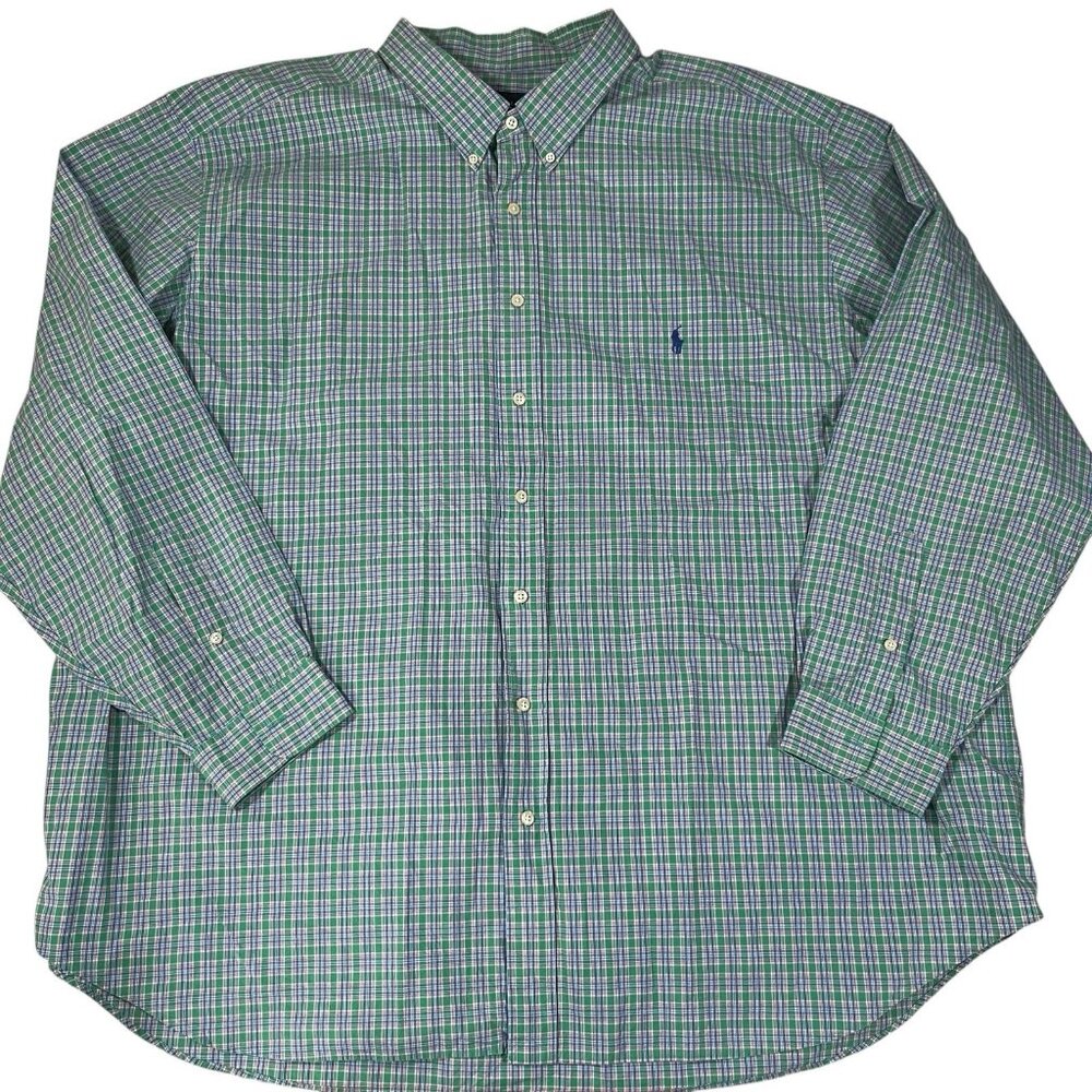 Ralph Lauren Button down Pony logo Shirt LS Men's Size 4XB